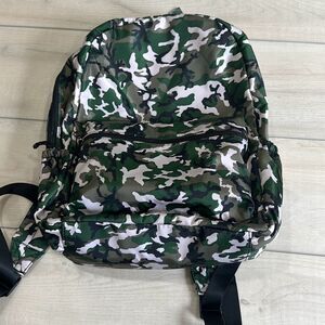 Wild Fable Camo Backpack Black Tan Green Women Nylon Tote Bag School Purse NWT